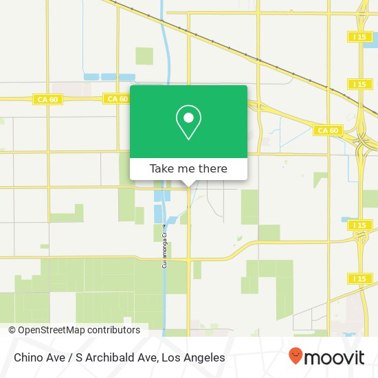 Chino Ave / S Archibald Ave map