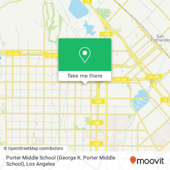 Porter Middle School (George K. Porter Middle School) map