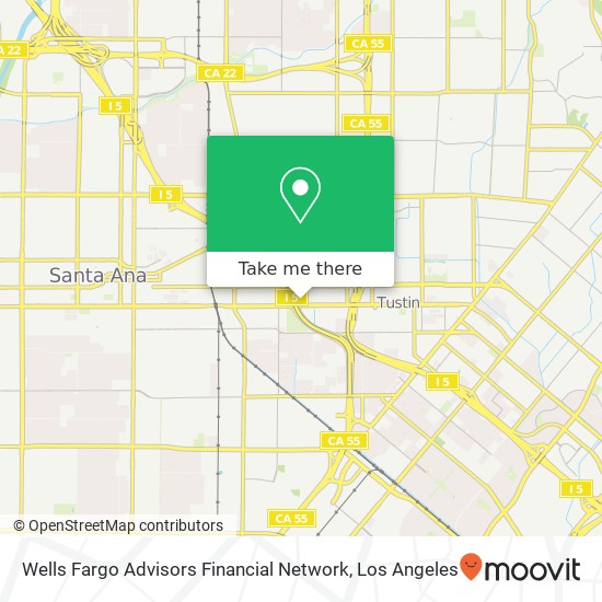 Mapa de Wells Fargo Advisors Financial Network