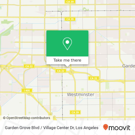 Garden Grove Blvd / Village Center Dr map