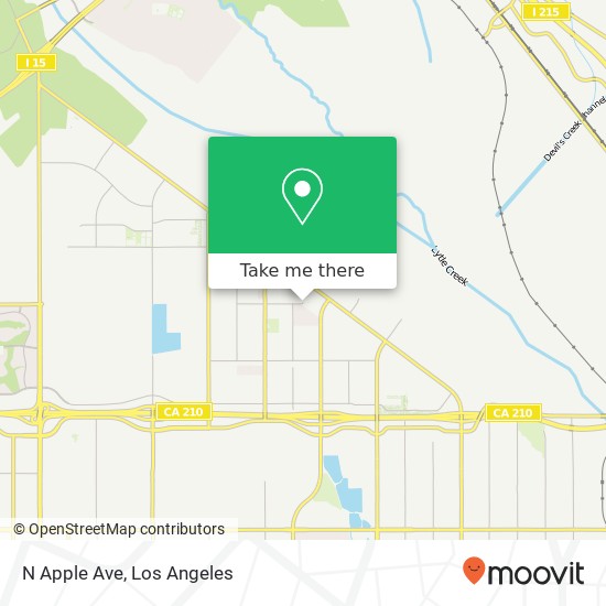 N Apple Ave map