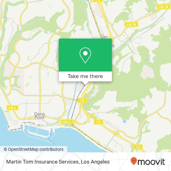 Martin Tom Insurance Services map
