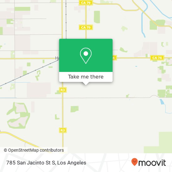 Mapa de 785 San Jacinto St S