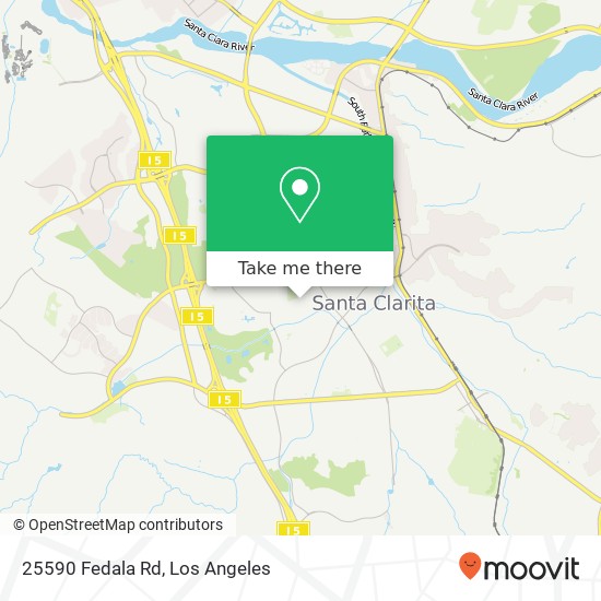 Mapa de 25590 Fedala Rd