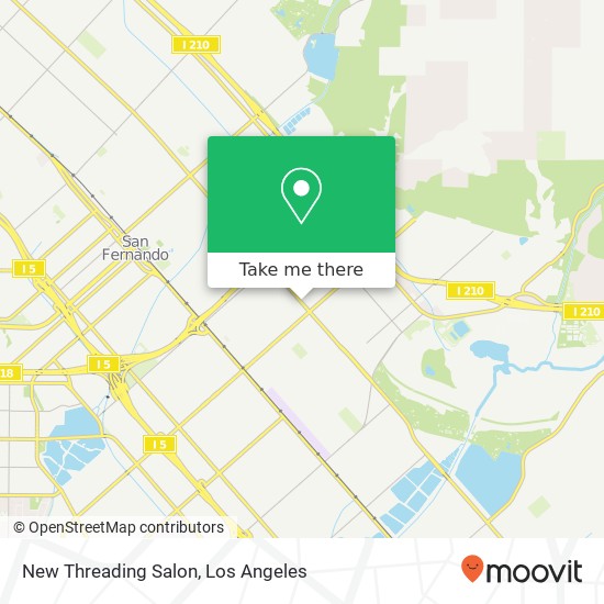 New Threading Salon map