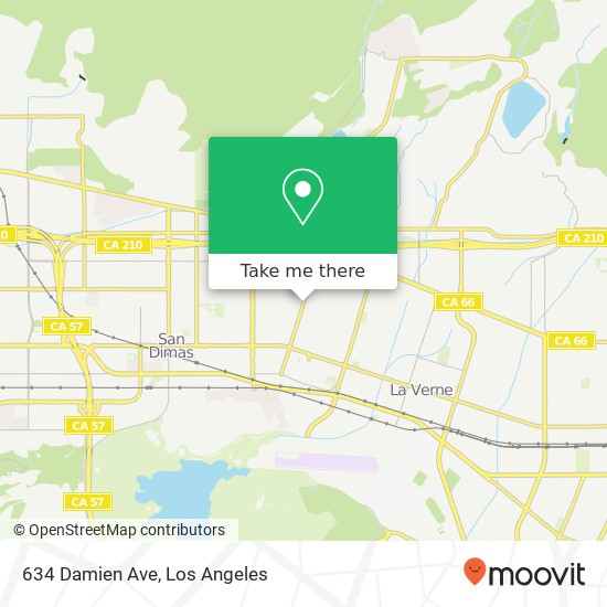 Mapa de 634 Damien Ave