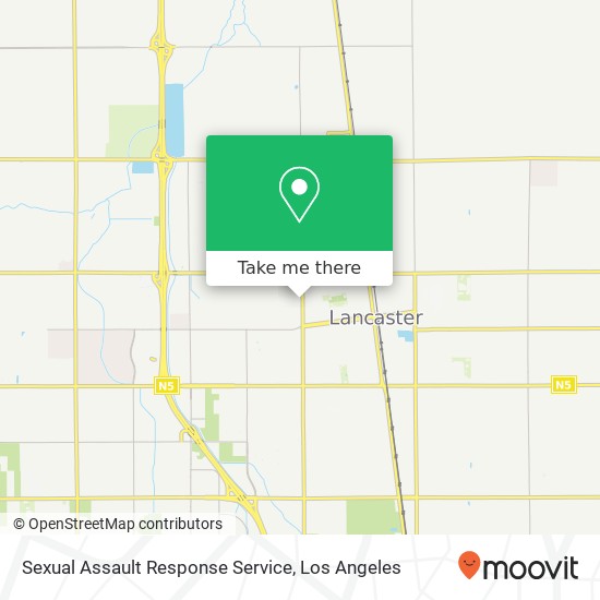 Sexual Assault Response Service map