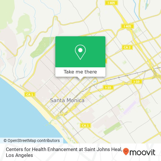 Centers for Health Enhancement at Saint Johns Heal map
