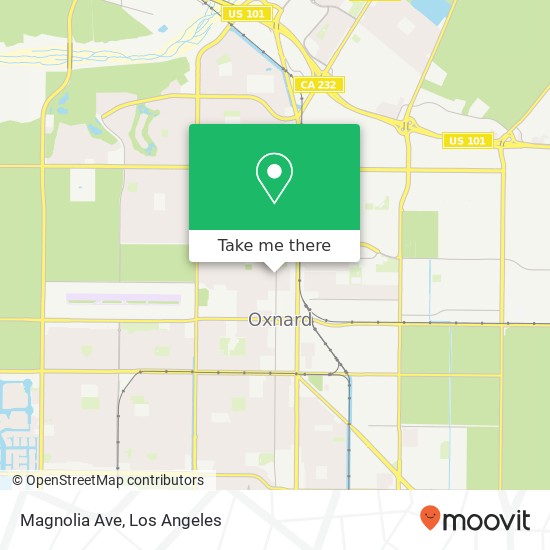 Magnolia Ave map
