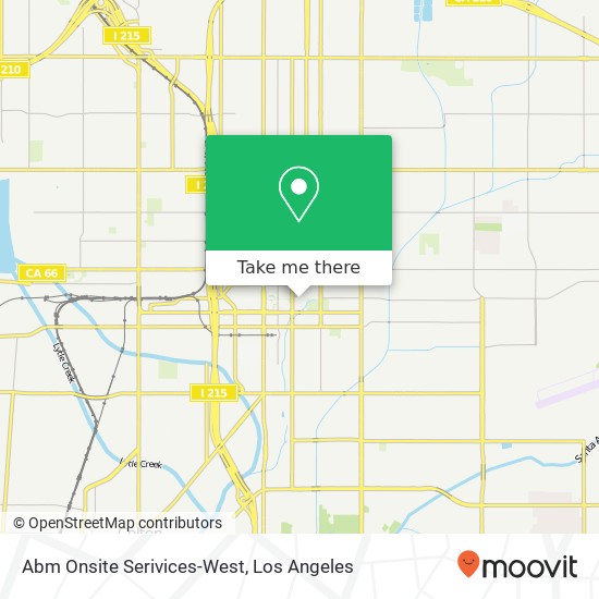 Abm Onsite Serivices-West map