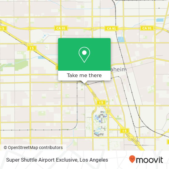 Mapa de Super Shuttle Airport Exclusive