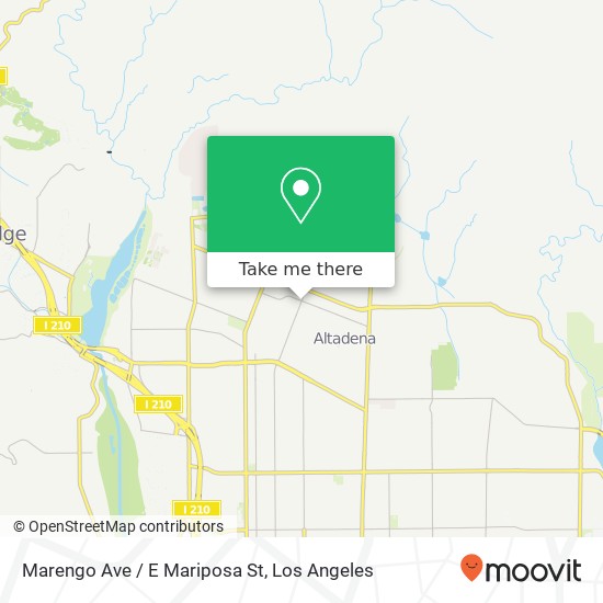 Mapa de Marengo Ave / E Mariposa St