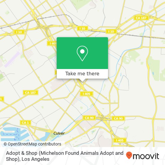 Adopt & Shop (Michelson Found Animals Adopt and Shop) map