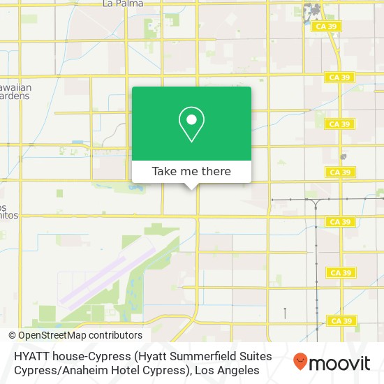 HYATT house-Cypress (Hyatt Summerfield Suites Cypress / Anaheim Hotel Cypress) map