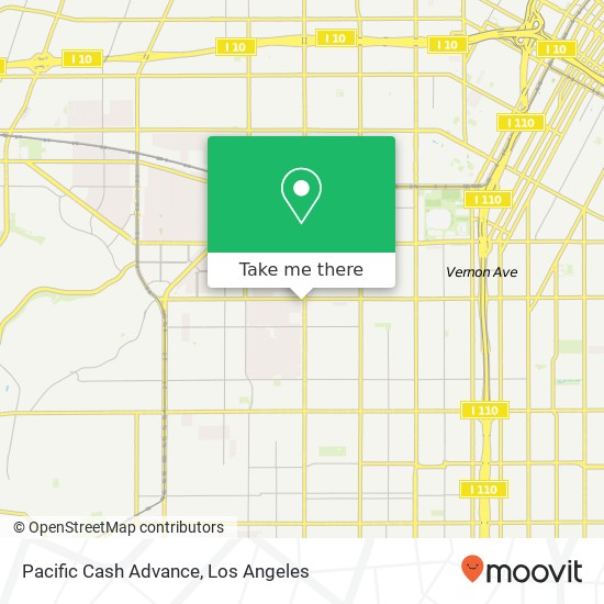 Pacific Cash Advance map