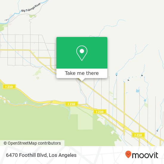 6470 Foothill Blvd map