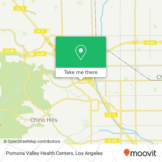 Mapa de Pomona Valley Health Centers
