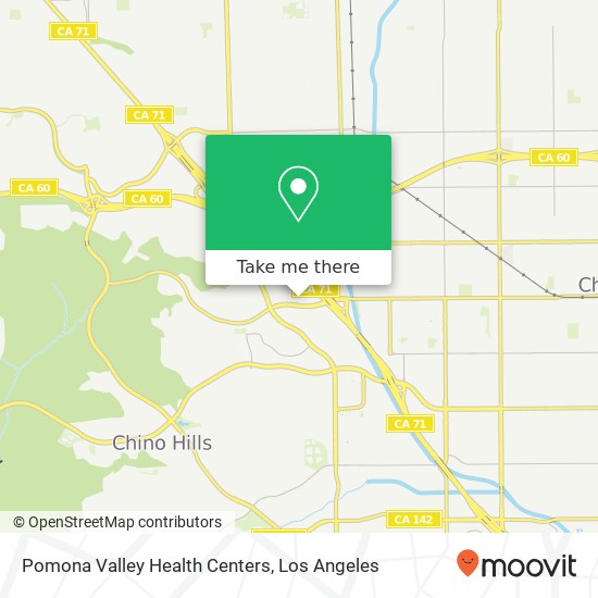 Pomona Valley Health Centers map