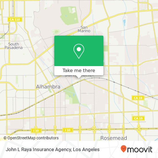 Mapa de John L Raya Insurance Agency