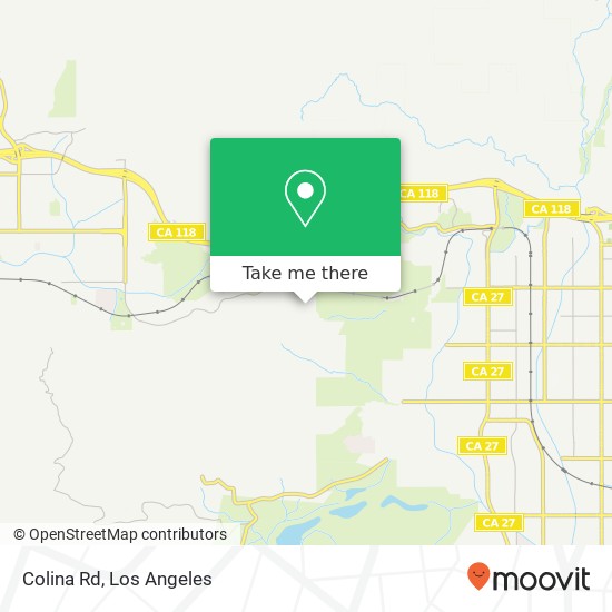 Colina Rd map