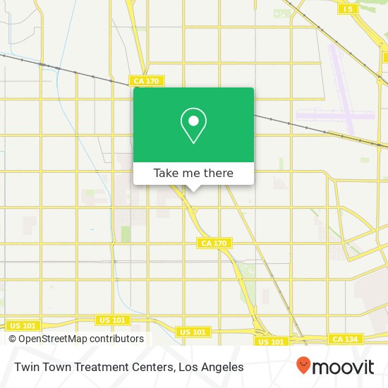 Mapa de Twin Town Treatment Centers