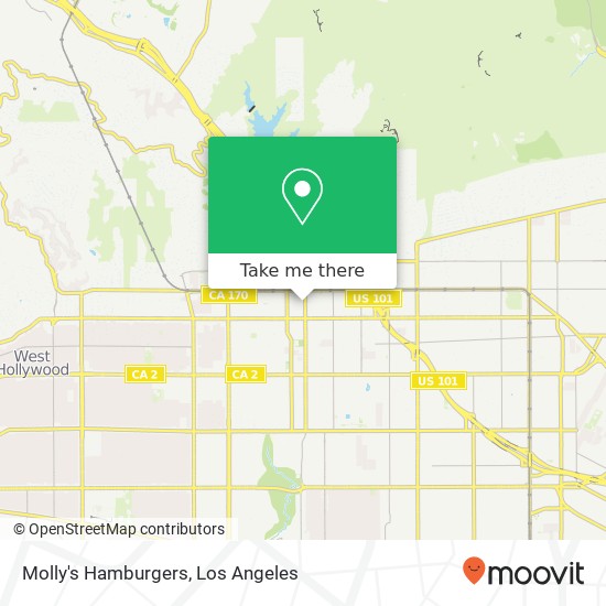 Molly's Hamburgers map