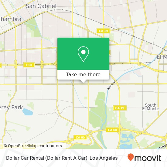 Mapa de Dollar Car Rental (Dollar Rent A Car)