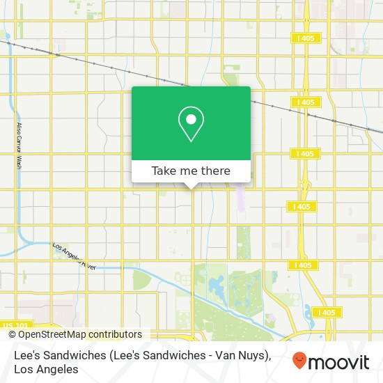 Mapa de Lee's Sandwiches (Lee's Sandwiches - Van Nuys)