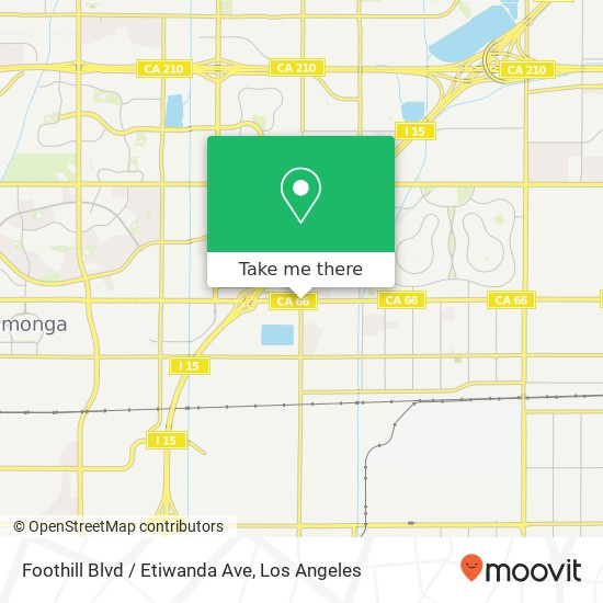 Foothill Blvd / Etiwanda Ave map