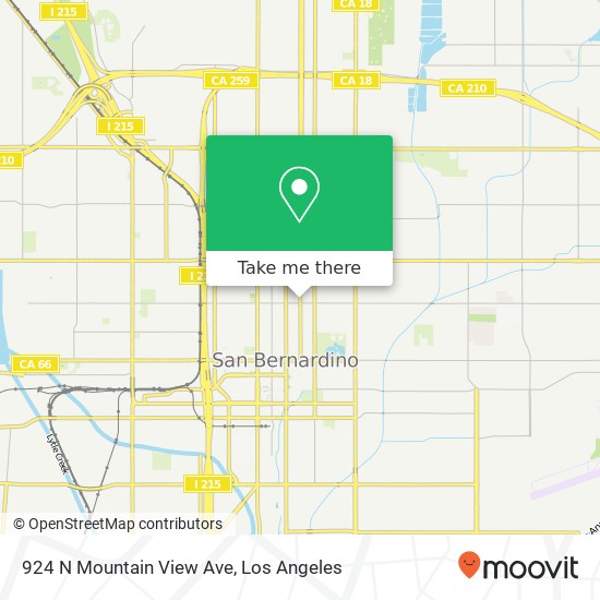 Mapa de 924 N Mountain View Ave