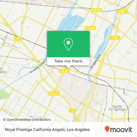 Mapa de Royal Prestige California Angels