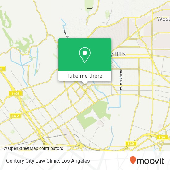 Century City Law Clinic map