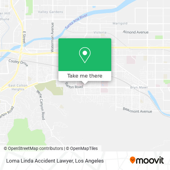 Mapa de Loma Linda Accident Lawyer