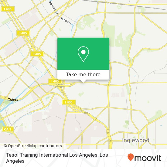 Tesol Training International Los Angeles map