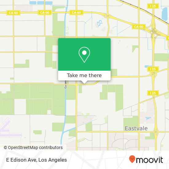 Mapa de E Edison Ave