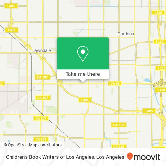 Children's Book Writers of Los Angeles map