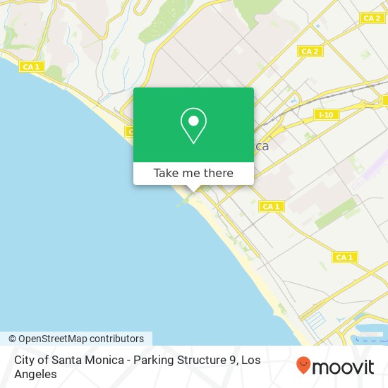 City of Santa Monica - Parking Structure 9 map