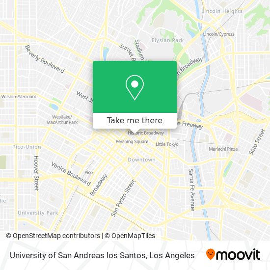 University of San Andreas los Santos map