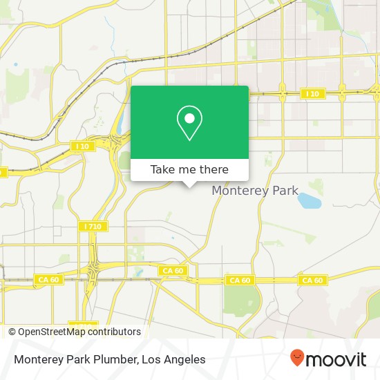 Mapa de Monterey Park Plumber