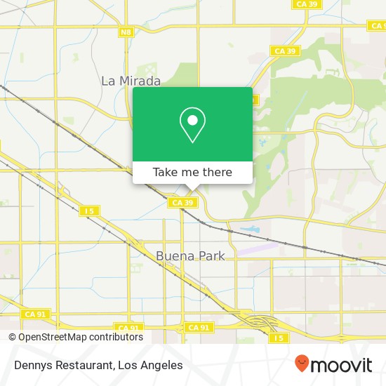 Dennys Restaurant map