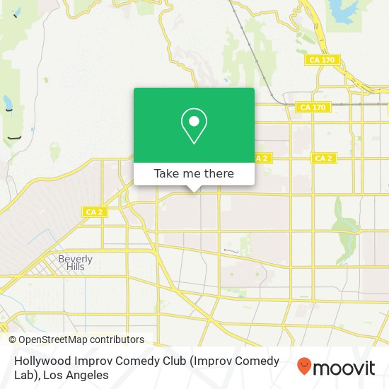 Hollywood Improv Comedy Club (Improv Comedy Lab) map