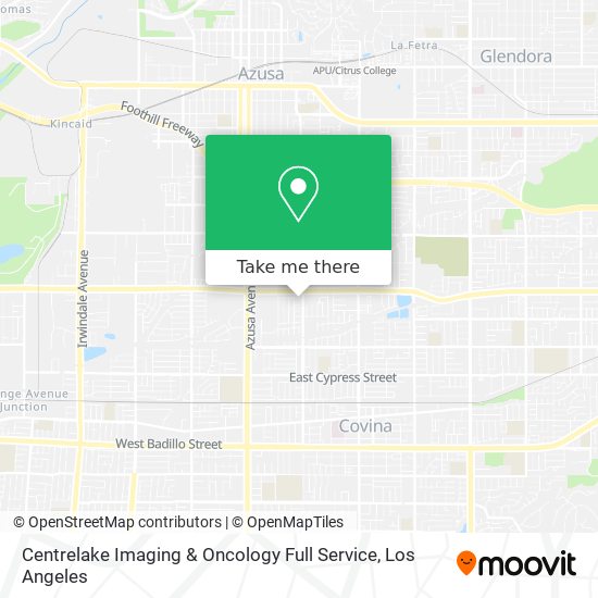 Mapa de Centrelake Imaging & Oncology Full Service