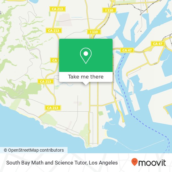 South Bay Math and Science Tutor map