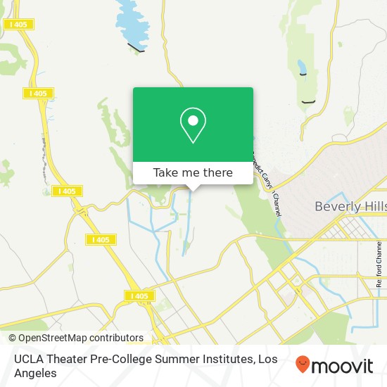 UCLA Theater Pre-College Summer Institutes map
