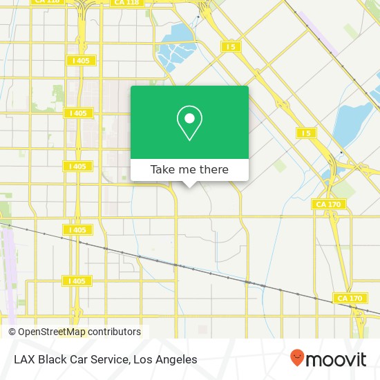 Mapa de LAX Black Car Service