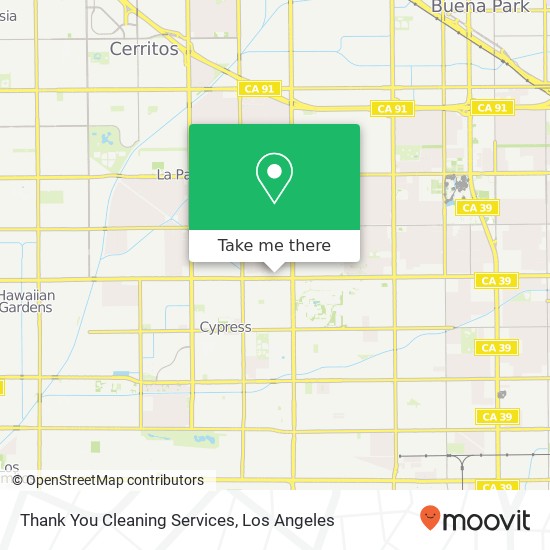 Thank You Cleaning Services map