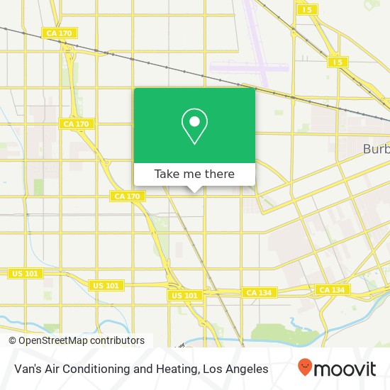 Mapa de Van's Air Conditioning and Heating