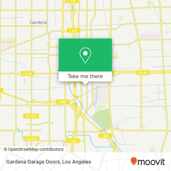 Gardena Garage Doors map