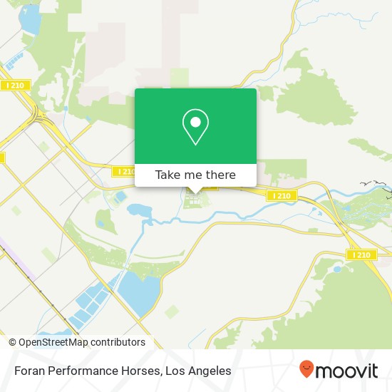 Foran Performance Horses map