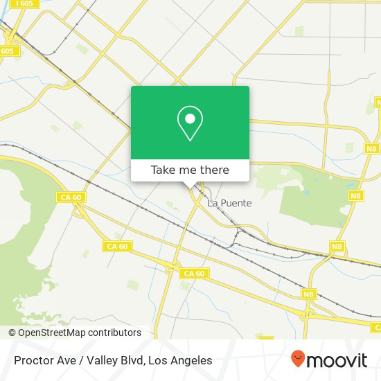 Mapa de Proctor Ave / Valley Blvd
